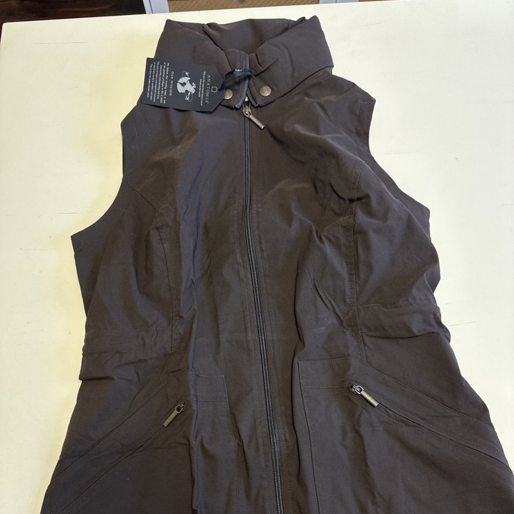 ANATOMIE DELANEY MID WEIGHT STRETCH VEST WOMENS XS S M L XL ESPRESSO TRAVEL NEW - Picture 9 of 9